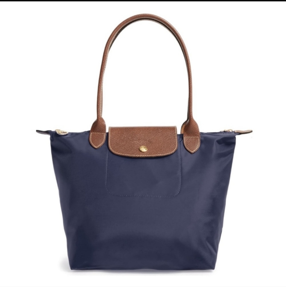 Longchamp  Le Pliage Navy Blue Tote Bag  Size: 14 5'L x 10'H x 5.5'W